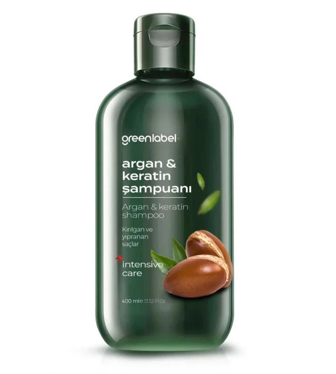 شامبو Greenlabel بتركيبة الأرغان والكيراتين للتغذية - 400 مل