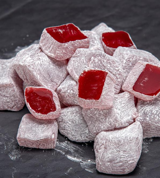 Hafiz Mustafa Plain Turkish Delight with Pomegranate - 1 kg