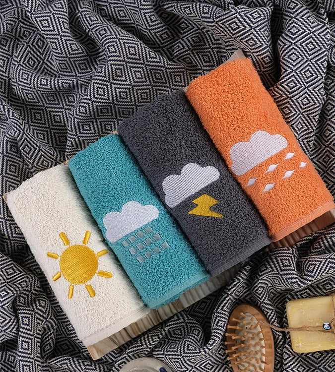 طقم مناشف صغيرة Murdum Home من القطن - 4 قطع 30×50 سم