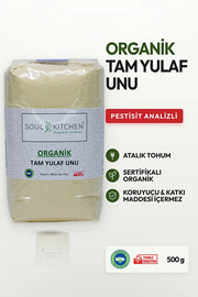 عبوة دقيق الشوفان الكامل العضوي من Soul Kitchen بوزن 500 غرام