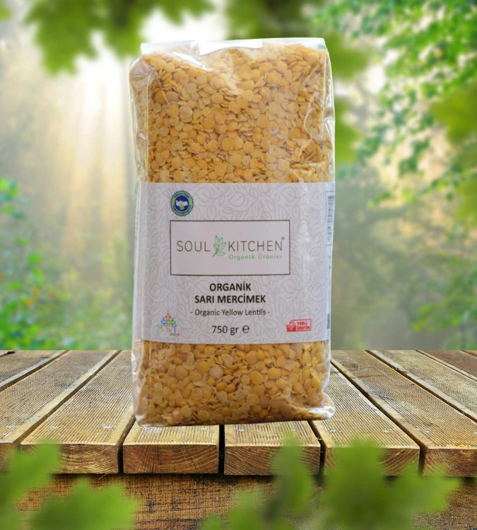 عبوة عدس أصفر عضوي 750 غ من Soul Kitchen