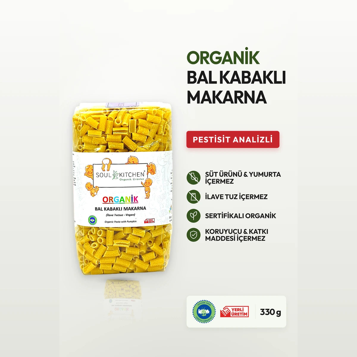 مكرونة يقطين - 330 غ عضوية للأطفال من Soul Kitchen