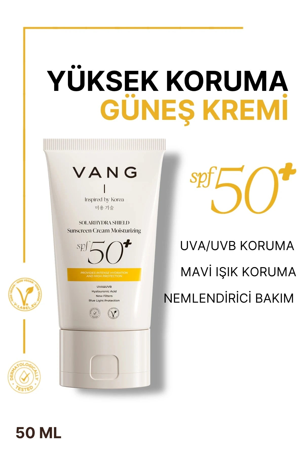 واقي شمس فانغ المرطب SPF 50+ بحجم 50 مل