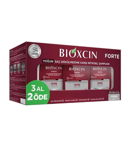 Bioxcin Forte 300 ml×3 shampoo for all  hair types