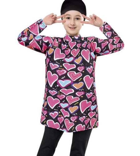 Fantay Lycra patterned swimsuit for girls