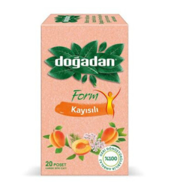 Herbal tea with apricot from Doğadan, 20 sachets