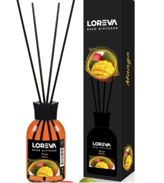 LOREVA - Air Freshener with Mango Scent Sticks - 110 ml