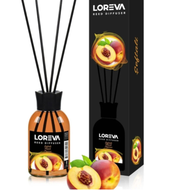 LOREVA - Air Freshener with Peach Scent Sticks - 110 ml