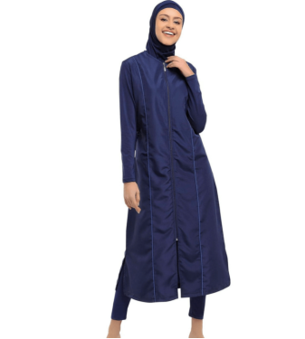 Extra Long Micro-Sleeve Fully Hijab Swimsuit 