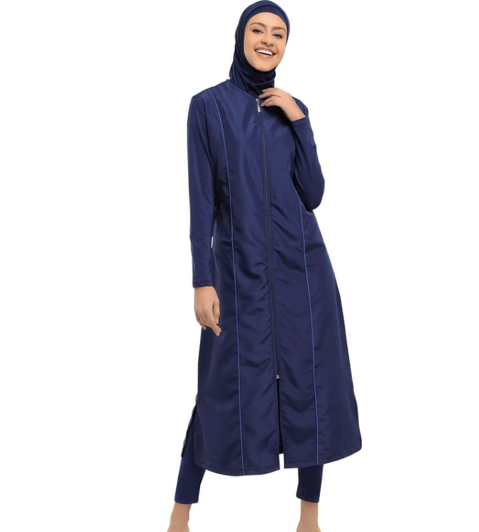 Extra Long Micro-Sleeve Fully Hijab Swimsuit