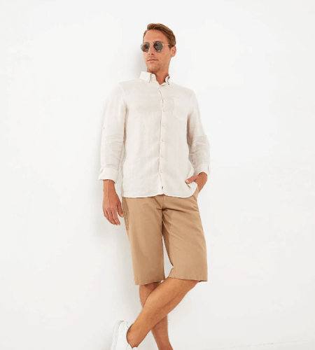 Men's Wide Linen Shorts with Side Pockets -  LCWAIKIKI