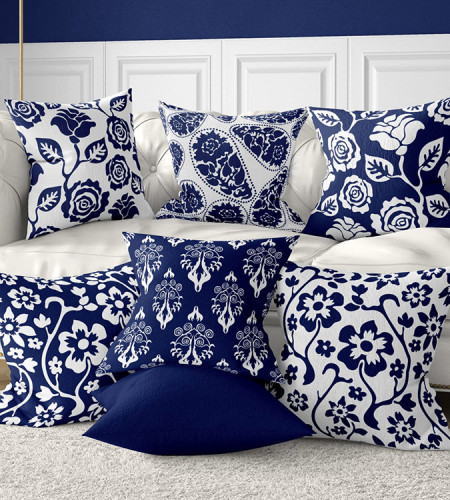 7-Piece Polyester cushion Cover Set