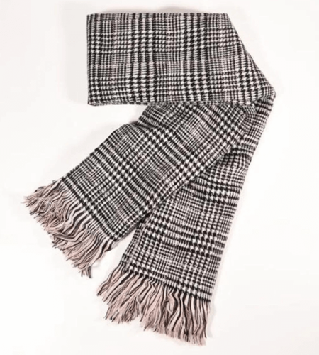 Soft plaid scarf Double-sided