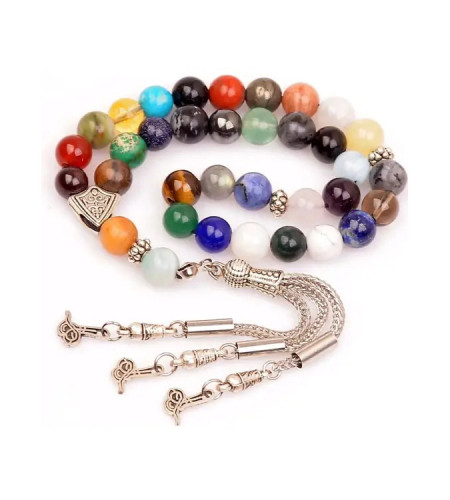 Chakra Stones Rosary - 35 Different Natural Stones