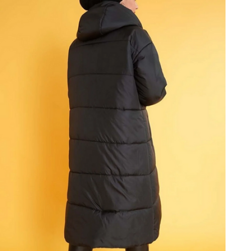Black women's puffer coat