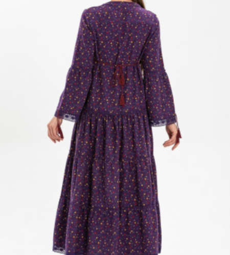 Purple cotton dress