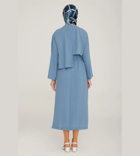 Armine Dress Gray Blue