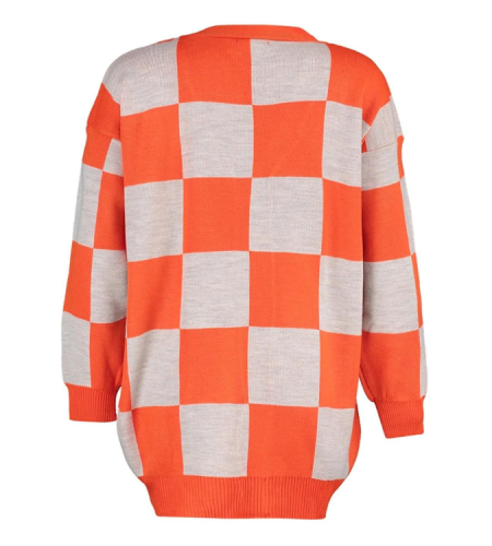 Orange checkered jacket
