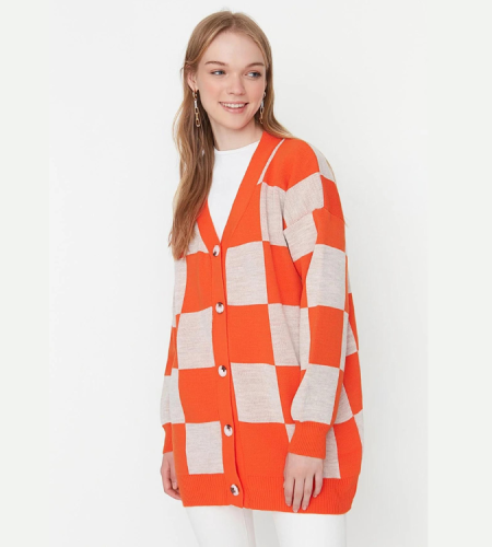 Orange checkered jacket