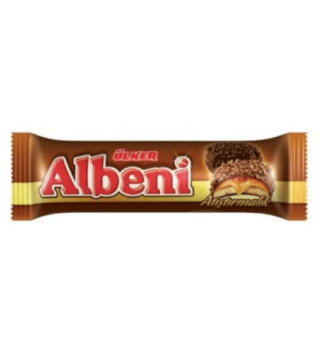Ülker Albeni Caramel Biscuits Covered With Chocolate 72 gr * 24 Pieces