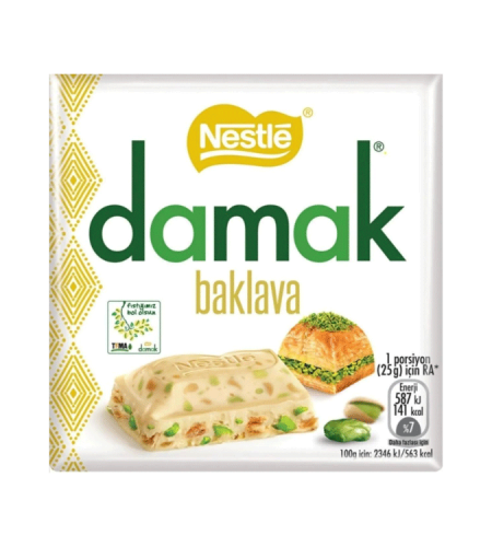 Nestle Damak with pistachio and baklava 6 pieces 60 gr