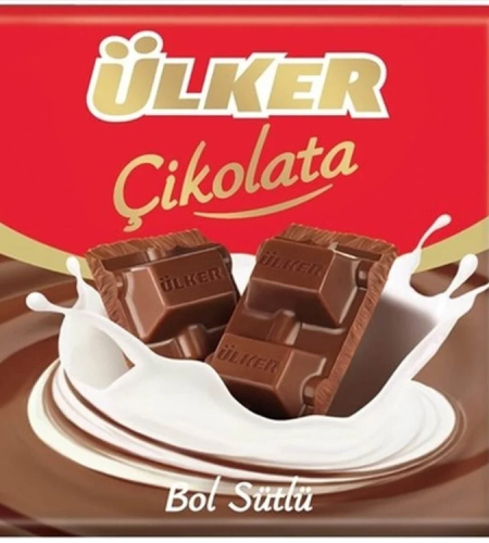 Ülker Chocolate with Milk 60 gr 12 Pieces