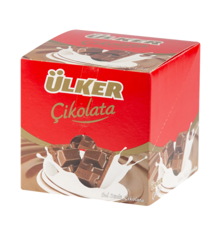 Ülker Chocolate with Milk 60 gr 12 Pieces