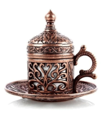 Copper Ottoman Turkish coffee cup 