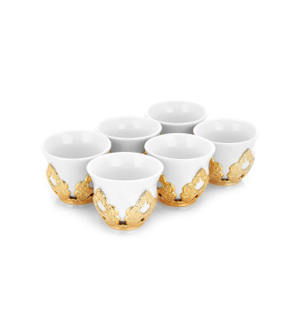 Arabic coffee cups set for 6 people