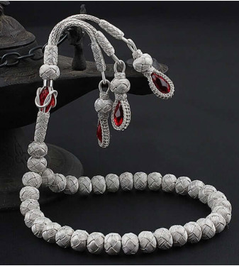 1000 Sterling Silver Handmade Kazaziye Rosary