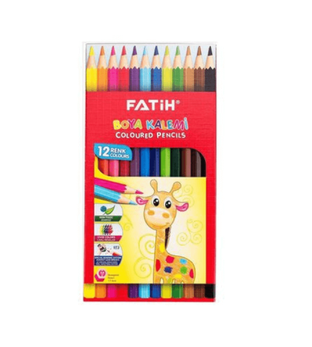 12 Colours Full Size Dry Paint Pencils