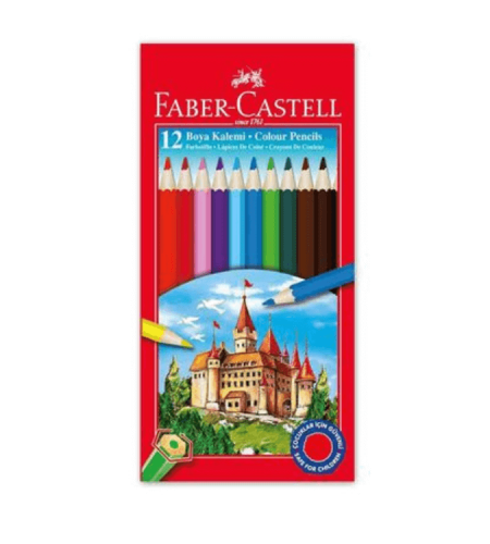 Faber Castell Dry Crayons Full Size 12 Colors