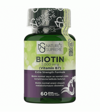 Nature's Supreme Biotin 5000 Mcg 60 tablets
