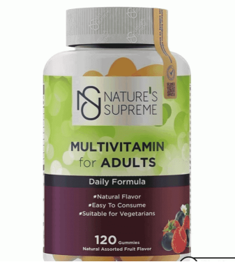 Nature's Supreme Adult Multivitamin Chewable Forms 120 Fruit Flavored Gummies