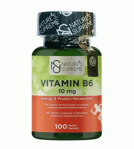 Nature's Supreme Vitamin B6 10 Mg 100 tablets