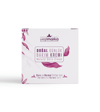 Natural daily care cream for normal to dry skin from YeşilMarka