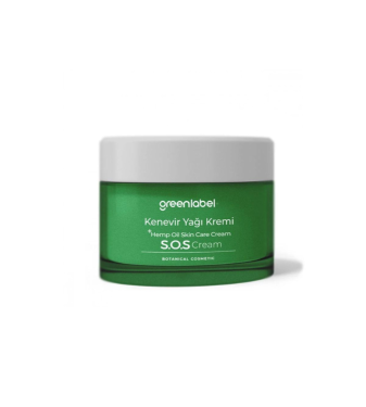 Green label Skin care cream with hemp oil and zinc extract 50 ml