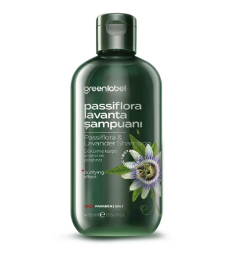Anti-Dandruff Repair Shampoo with Passionflower and Lavender Extracts 400ml - Greenlabel