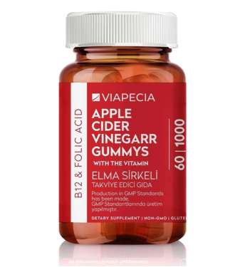 Apple Cider Vinegar with Vitamin B12 and Folic Acid 60 Tablets