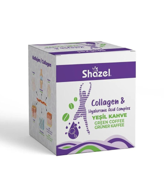 Green Coffee Collagen and Hyaluronic Acid 10g x 12pcs - Shazel