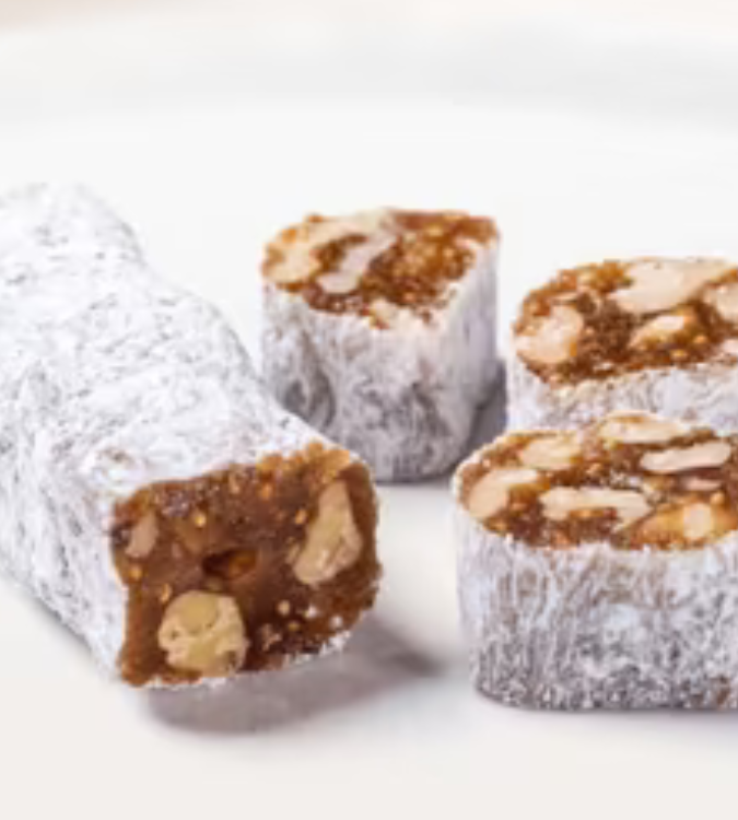 Turkish Delight with Figs and Walnuts - 1 kg - by Hafiz Mustafa