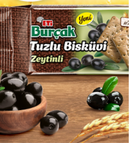 Eti Burçak Salted Biscuits with Olives 91 gx 16 Pieces