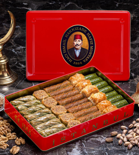 Mixed Baklava with Pistachio and Walnut - Large Box 1.7kg - Hafiz Mustafa