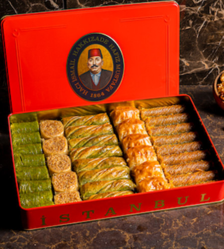 Mixed Baklava with Pistachio and Walnut - Medium Box 1500 gr - by Hafiz Mustafa