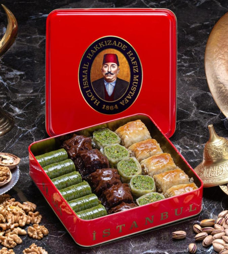 Mixed Turkish Baklava - A Small Box 1kg - by Hafiz Mustafa
