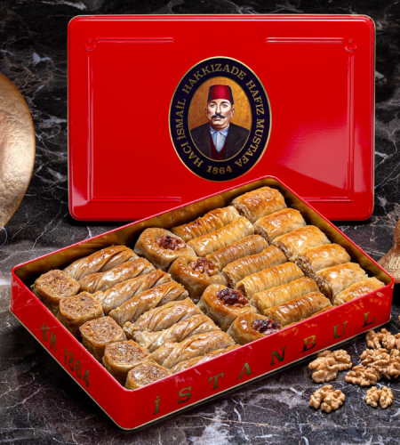 Walnut Mixed Baklava - L Box 1.7kg - by Hafiz Mustafa