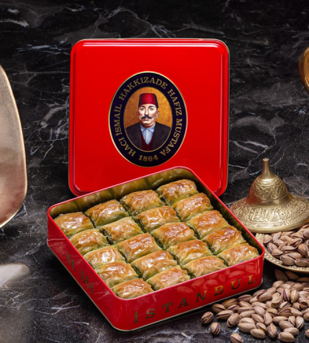 Ankara Baklava with Pistachio -Small Box 1kg- by Hafiz Mustafa