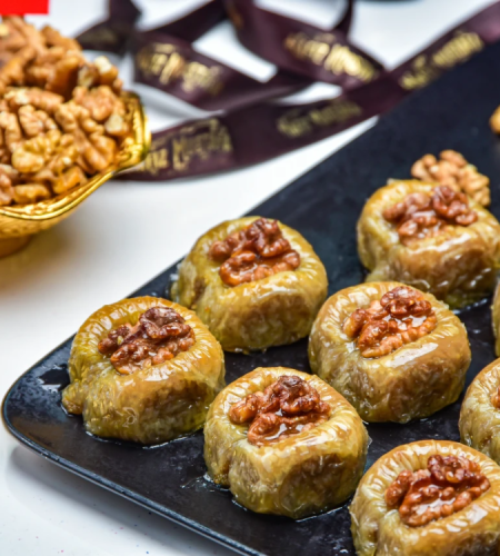 Mixed Walnut Baklava - Small Box 1kg - by Hafiz Mustafa