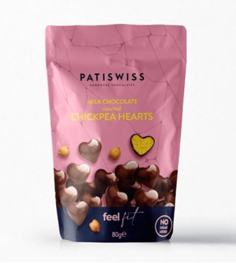 Chickpea Flour Dragee with Chocolate from Patiswiss - Sugar Free - 80gr
