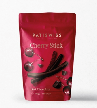 Cherry Fingers with Dark Chocolate from Patiswiss - 80gr